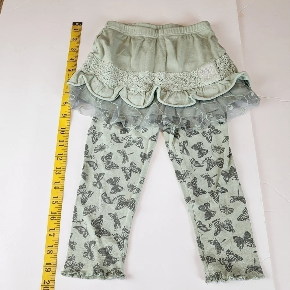 Naartjie butterfly outfit 18-24 and 2T Hooded top skirted leggings